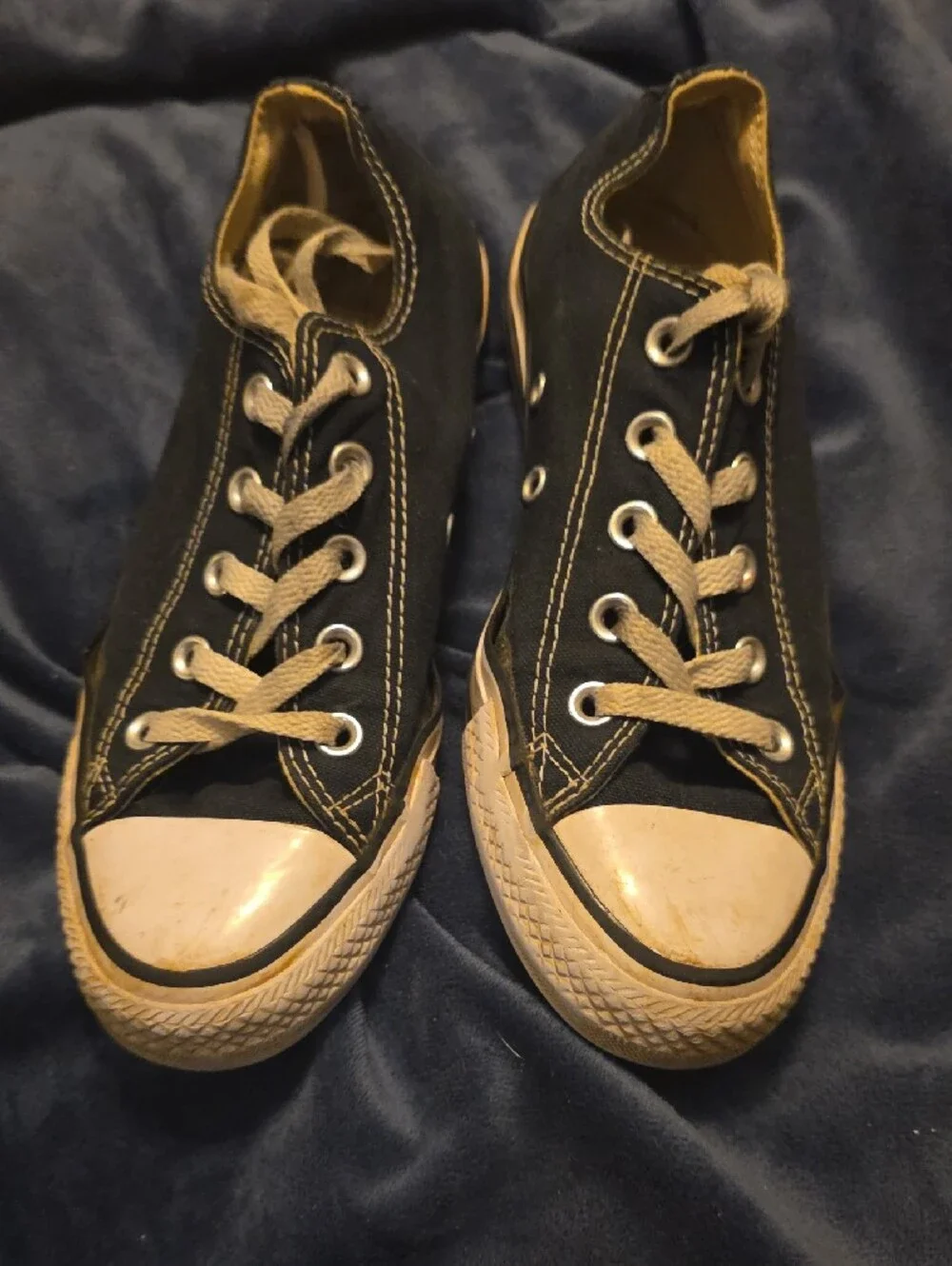 Kids Black Converse Low-Top Sneakers